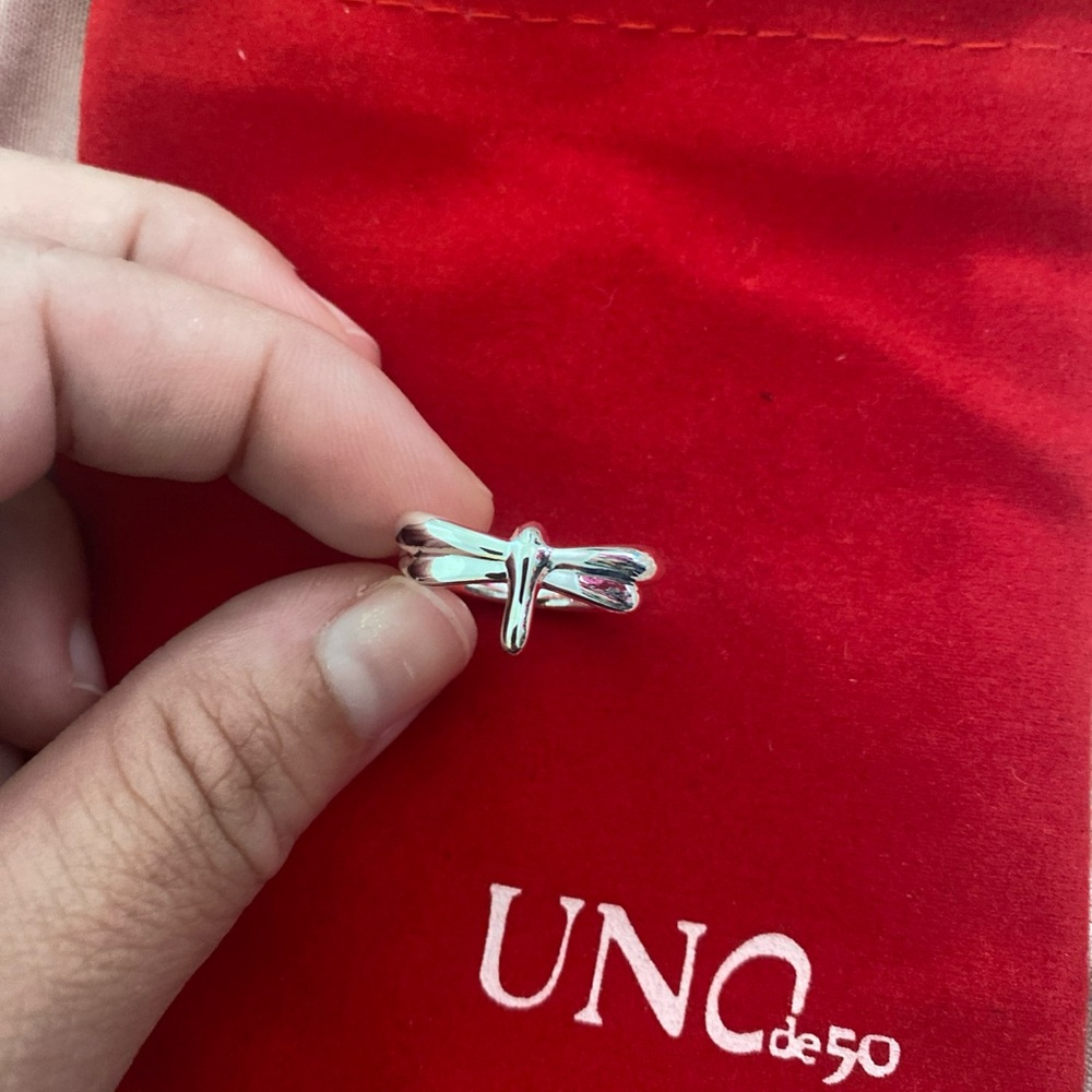 Silver Dragonfly Ring